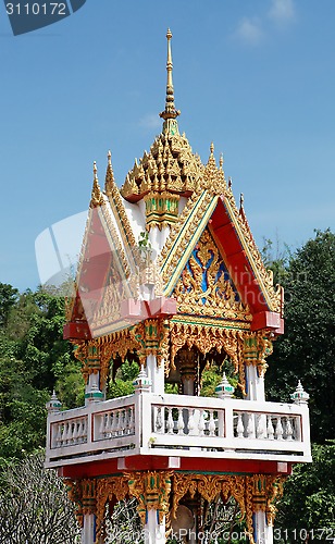 Image of Buddhist temple gable