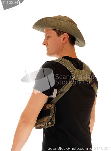 Image of Soldier with gun holster.