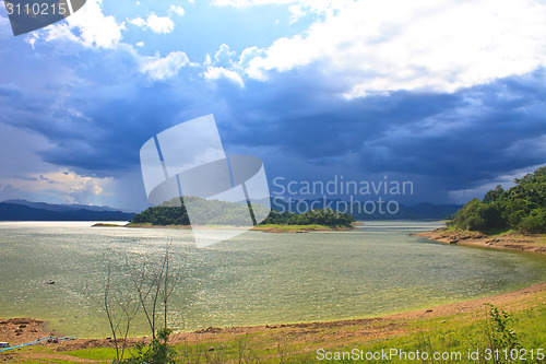 Image of dark storm clouds before rain 