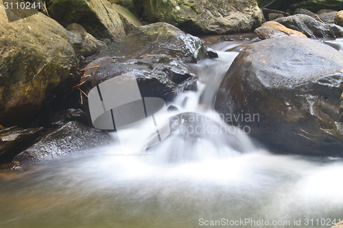 Image of Nature waterfall in deep forest