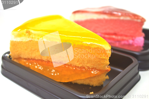 Image of Dessert Orange Cheesecake with Strawberry cheesecake