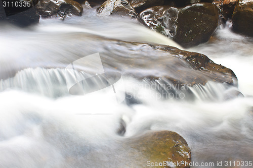 Image of Nature waterfall in deep forest