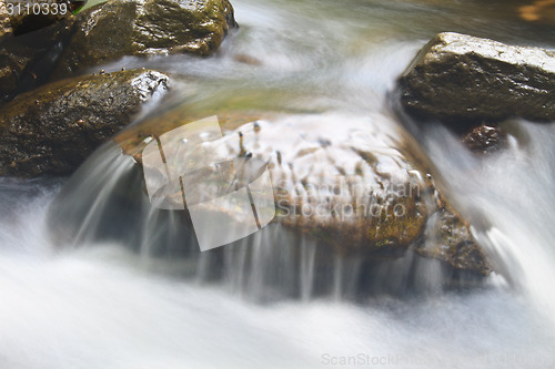 Image of Nature waterfall in deep forest