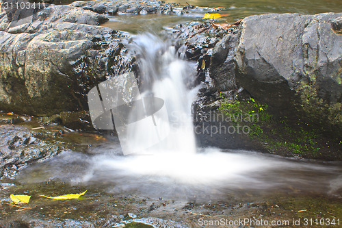 Image of Nature waterfall in deep forest