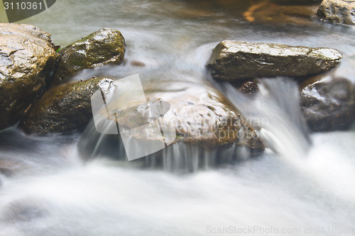 Image of Nature waterfall in deep forest