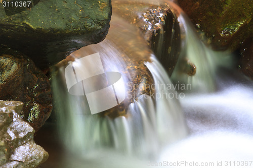 Image of Nature waterfall in deep forest