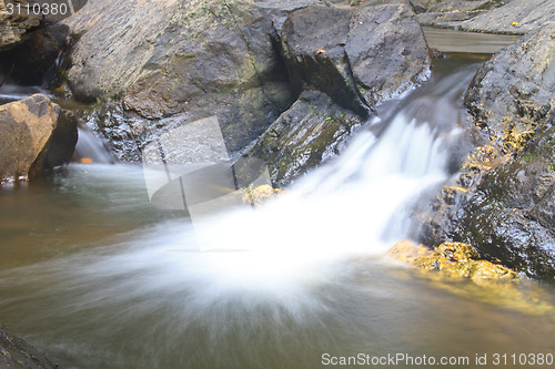 Image of Nature waterfall in deep forest