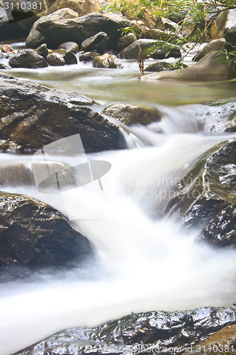 Image of Nature waterfall in deep forest