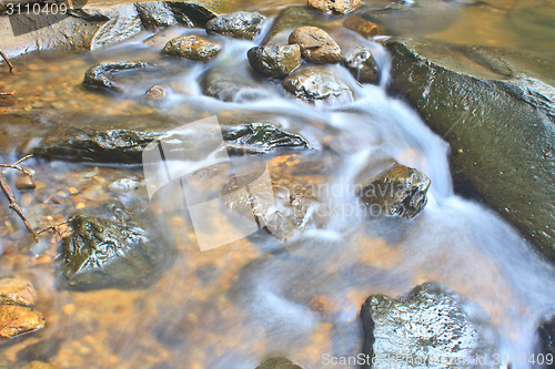 Image of Nature waterfall in deep forest