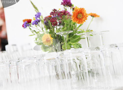 Image of Glasses with flowers