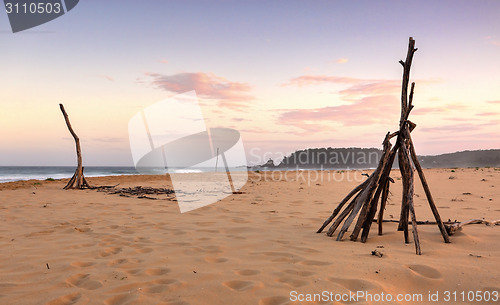 Image of Cuttagee Beach at dusk