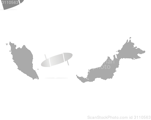 Image of Map of Malaysia