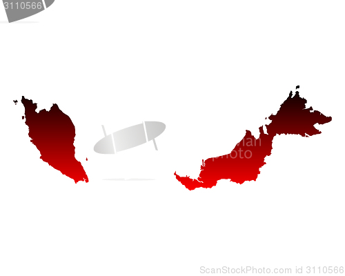 Image of Map of Malaysia