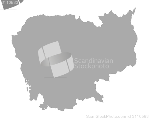 Image of Map of Cambodia