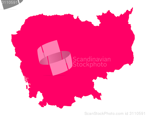 Image of Map of Cambodia