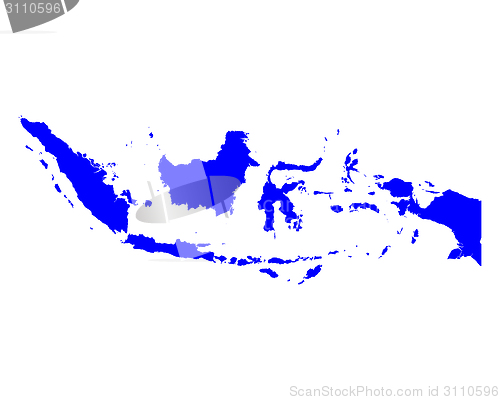 Image of Map of Indonesia