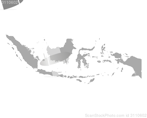 Image of Map of Indonesia