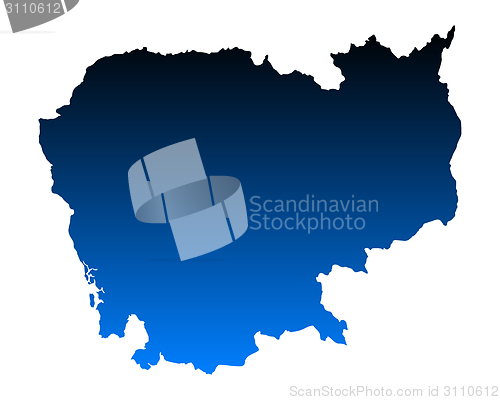 Image of Map of Cambodia