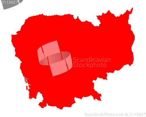 Image of Map of Cambodia