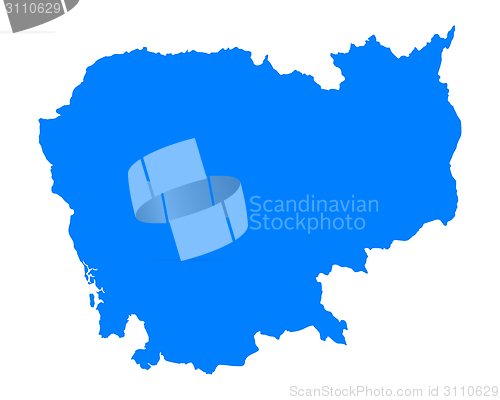 Image of Map of Cambodia