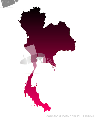 Image of Map of Thailand