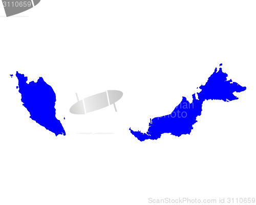 Image of Map of Malaysia