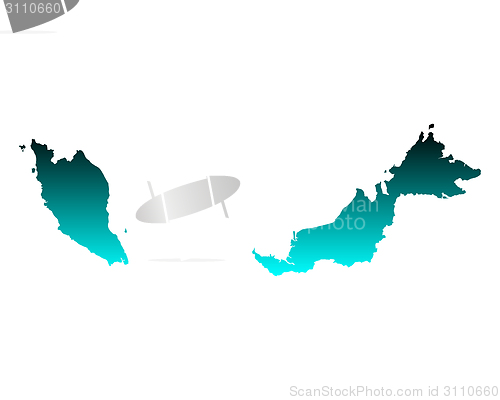 Image of Map of Malaysia