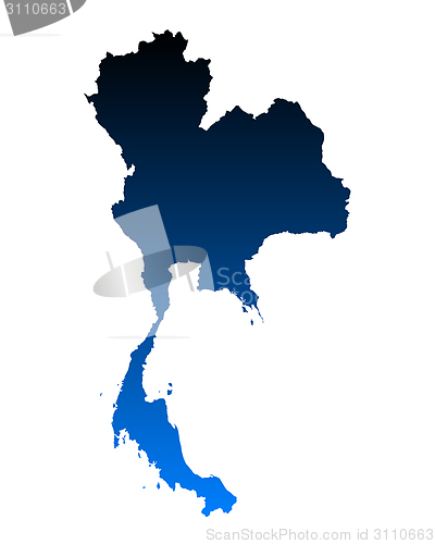 Image of Map of Thailand