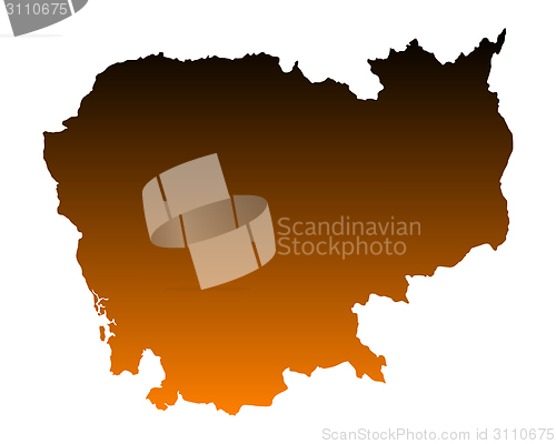 Image of Map of Cambodia