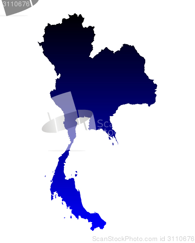 Image of Map of Thailand