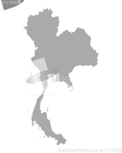 Image of Map of Thailand