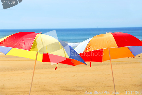 Image of Beach umbrellas