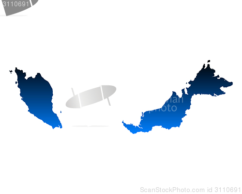 Image of Map of Malaysia