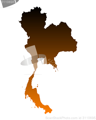 Image of Map of Thailand
