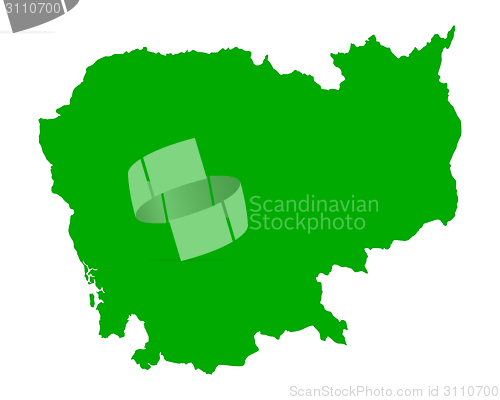 Image of Map of Cambodia