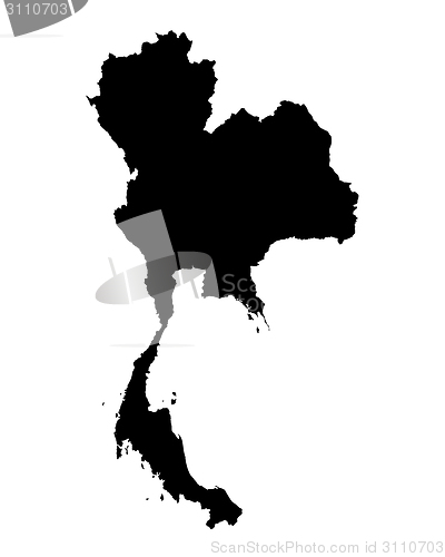 Image of Map of Thailand