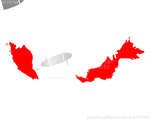 Image of Map of Malaysia