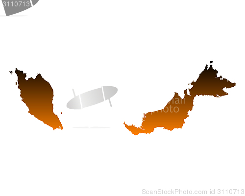 Image of Map of Malaysia