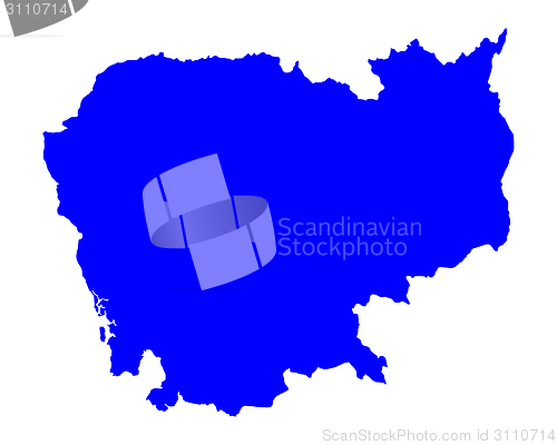 Image of Map of Cambodia