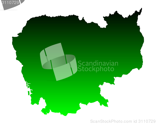 Image of Map of Cambodia
