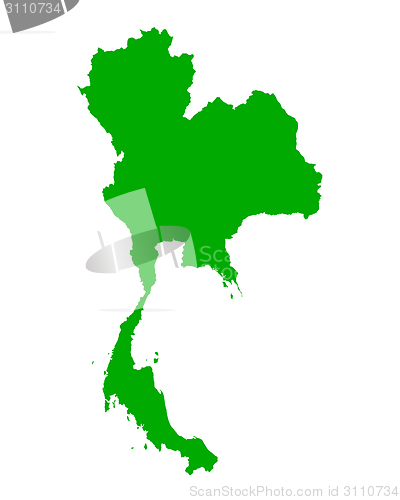 Image of Map of Thailand