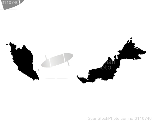 Image of Map of Malaysia