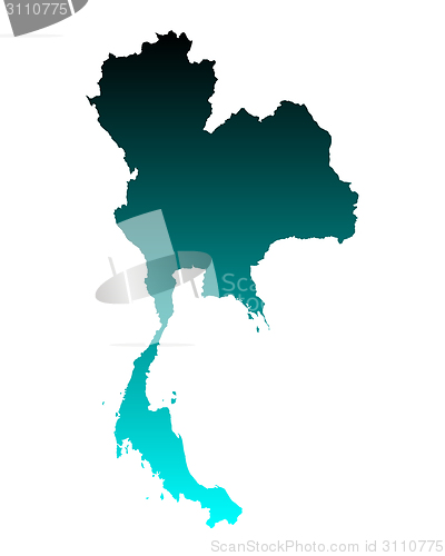 Image of Map of Thailand