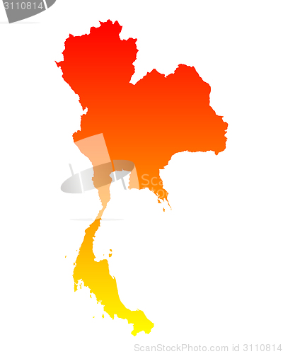 Image of Map of Thailand