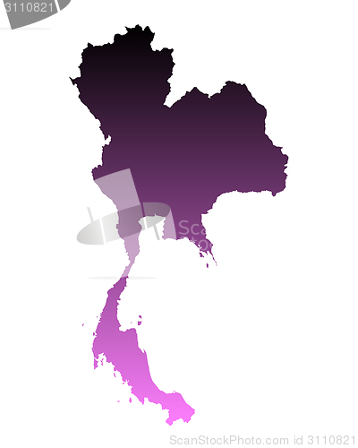 Image of Map of Thailand