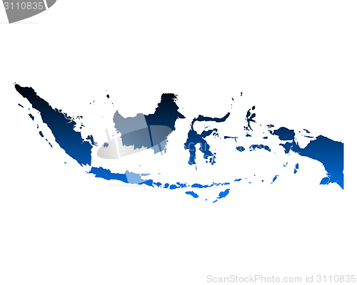 Image of Map of Indonesia