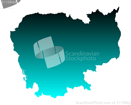 Image of Map of Cambodia