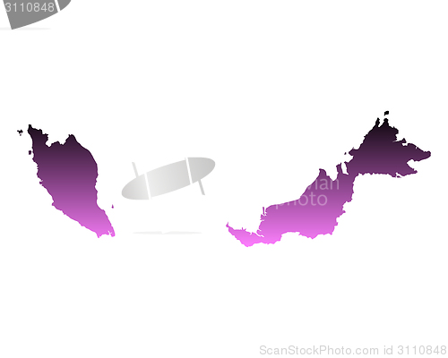 Image of Map of Malaysia