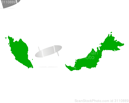 Image of Map of Malaysia