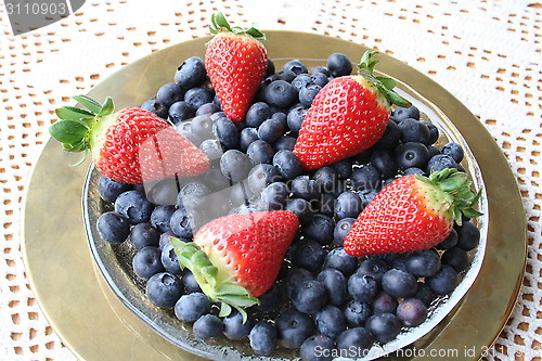 Image of Strawberries and blueberries